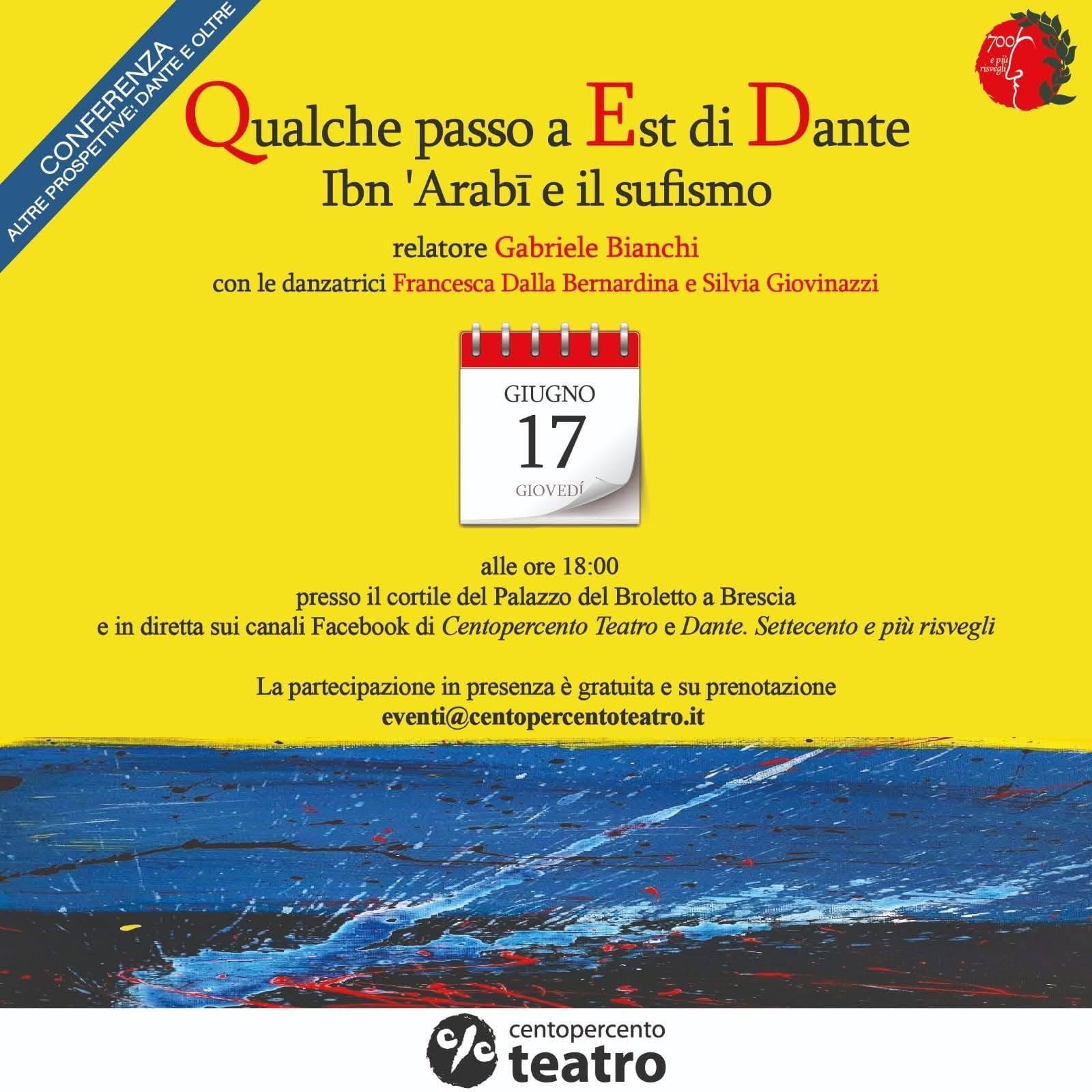 Comune di Brescia conferenza e rito dei dervisci rotanti.